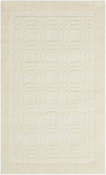Nourison Westport White Rectangle 4x6 ft Wool Carpet 105763