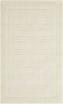 Nourison Westport White Rectangle 4x6 ft Wool Carpet 105763