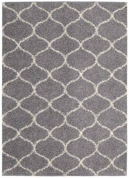 Nourison Windsor Grey Rectangle 5x7 ft Polypropylene Carpet 105779