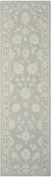 Nourison ZEPHYR Grey Runner 6 to 9 ft Wool Carpet 105811