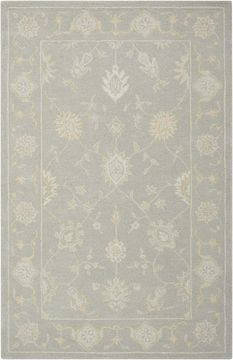 Nourison ZEPHYR Grey Rectangle 8x10 ft Wool Carpet 105814