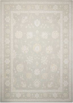 Nourison ZEPHYR Grey Rectangle 8x11 ft Wool Carpet 105821