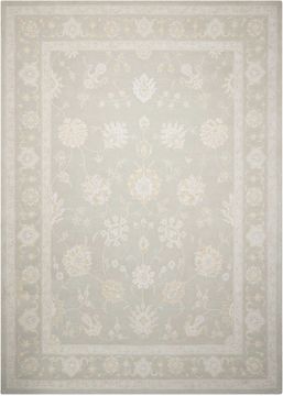 Nourison ZEPHYR Grey Rectangle 8x11 ft Wool Carpet 105821