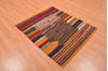Kilim Red Square Hand Knotted 37 X 43 Area Rug 130-105837 Thumb 2
