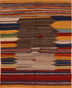 Kilim Red Square Hand Knotted 37 X 43 Area Rug 130-105837 Thumb 0