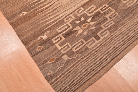 Kilim Beige Hand Knotted 59 X 86 Area Rug 130-105842 Image 6