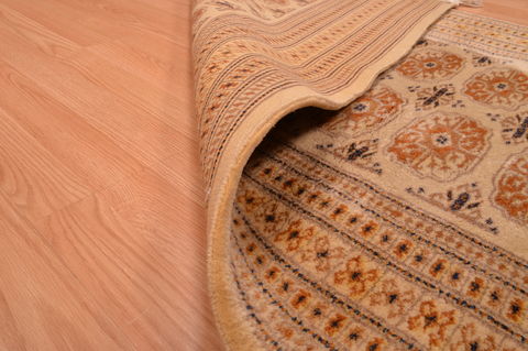 Bokhara Beige Runner Hand Knotted 42 X 95 Area Rug 134-105887 Image 9