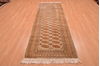 Bokhara Beige Runner Hand Knotted 42 X 95  Area Rug 134-105887 Thumb 1
