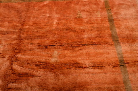 Gabbeh Orange Hand Knotted 100 X 121 Area Rug 100-105896 Image 10