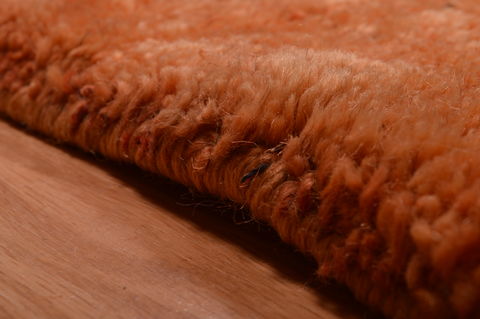 Gabbeh Orange Hand Knotted 100 X 121 Area Rug 100-105896 Image 14