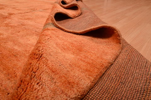 Gabbeh Orange Hand Knotted 100 X 121 Area Rug 100-105896 Image 16