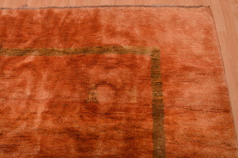 Gabbeh Orange Hand Knotted 100 X 121 Area Rug 100-105896 Image 9