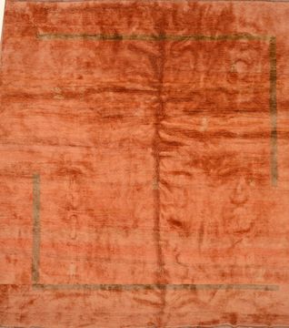 Gabbeh Orange Hand Knotted 10'0" X 12'1"  Area Rug 100-105896