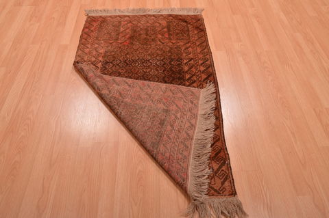 Baluch Brown Hand Knotted 210 X 47 Area Rug 100-105903 Image 12