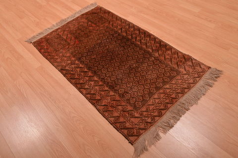 Baluch Brown Hand Knotted 210 X 47 Area Rug 100-105903 Image 3