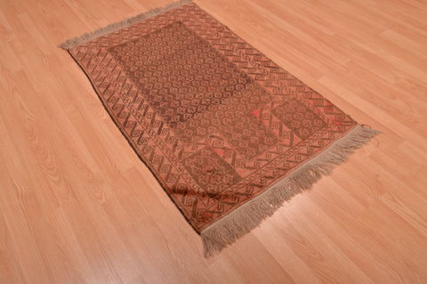 Baluch Brown Hand Knotted 210 X 47 Area Rug 100-105903 Image 5