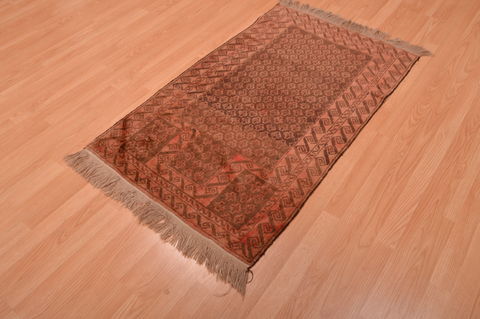 Baluch Brown Hand Knotted 210 X 47 Area Rug 100-105903 Image 6