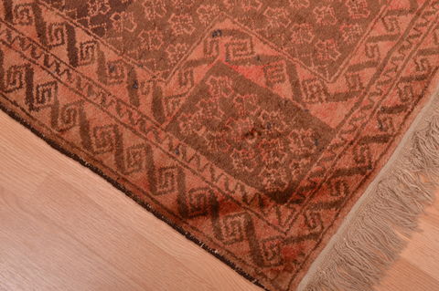 Baluch Brown Hand Knotted 210 X 47 Area Rug 100-105903 Image 8