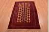 Baluch Red Hand Knotted 30 X 47  Area Rug 100-105905 Thumb 1