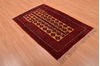 Baluch Red Hand Knotted 30 X 47  Area Rug 100-105905 Thumb 3