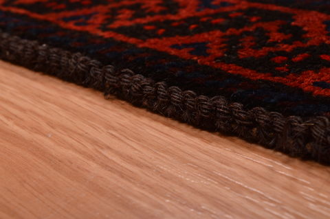 Baluch Orange Hand Knotted 27 X 410 Area Rug 100-105907 Image 10