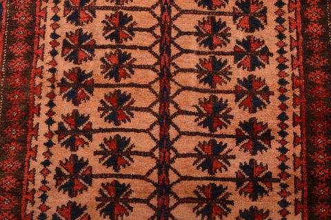 Baluch Beige Hand Knotted 30 X 48 Area Rug 100-105909 Image 8