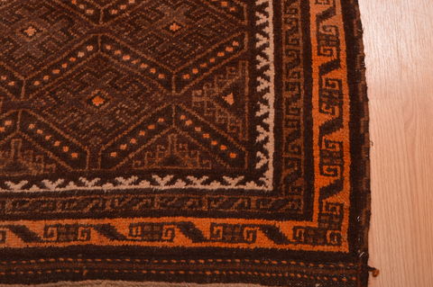 Baluch Brown Hand Knotted 30 X 47 Area Rug 100-105911 Image 8