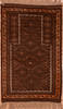 Baluch Brown Hand Knotted 30 X 47 Area Rug 100-105911 Thumb 0
