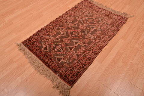 Baluch Brown Hand Knotted 29 X 45 Area Rug 100-105913 Image 6