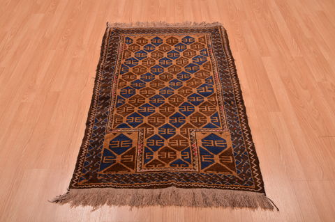 Baluch Brown Hand Knotted 28 X 45 Area Rug 100-105915 Image 4