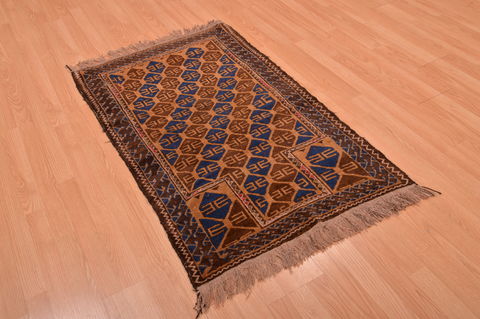 Baluch Brown Hand Knotted 28 X 45 Area Rug 100-105915 Image 5