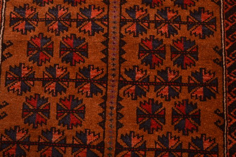 Baluch Brown Hand Knotted 30 X 47 Area Rug 100-105923 Image 10