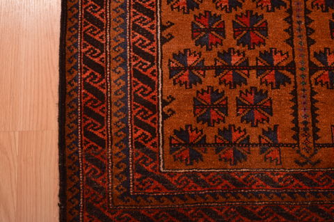 Baluch Brown Hand Knotted 30 X 47 Area Rug 100-105923 Image 11