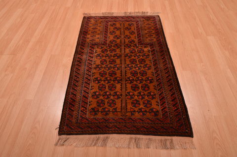 Baluch Brown Hand Knotted 30 X 47 Area Rug 100-105923 Image 1