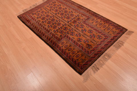 Baluch Brown Hand Knotted 30 X 47 Area Rug 100-105923 Image 6