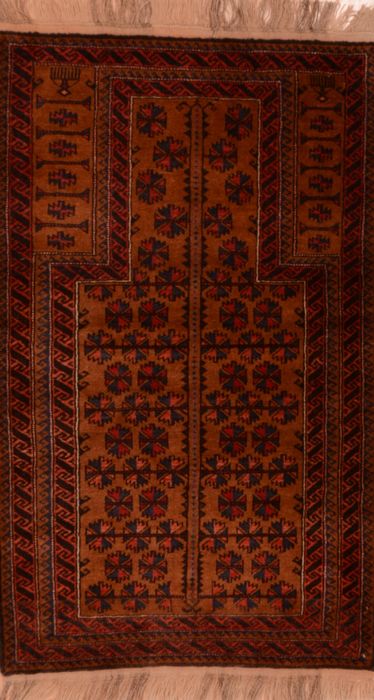 Baluch Brown Hand Knotted 30 X 47 Area Rug 100-105923 Image 0