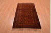 Baluch Brown Hand Knotted 30 X 47 Area Rug 100-105923 Thumb 1