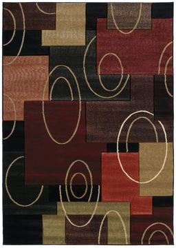 United Weavers CONTOURS Multicolor Rectangle 5x8 ft polypropylene Carpet 106054