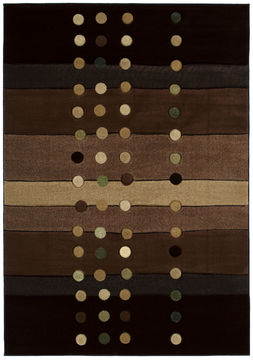 United Weavers CONTOURS Brown Runner 6 to 9 ft polypropylene Carpet 106111
