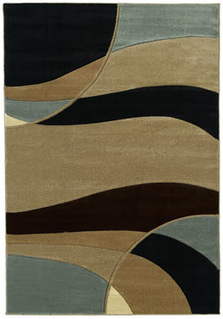 United Weavers CONTOURS Brown Rectangle 2x3 ft polypropylene Carpet 106166