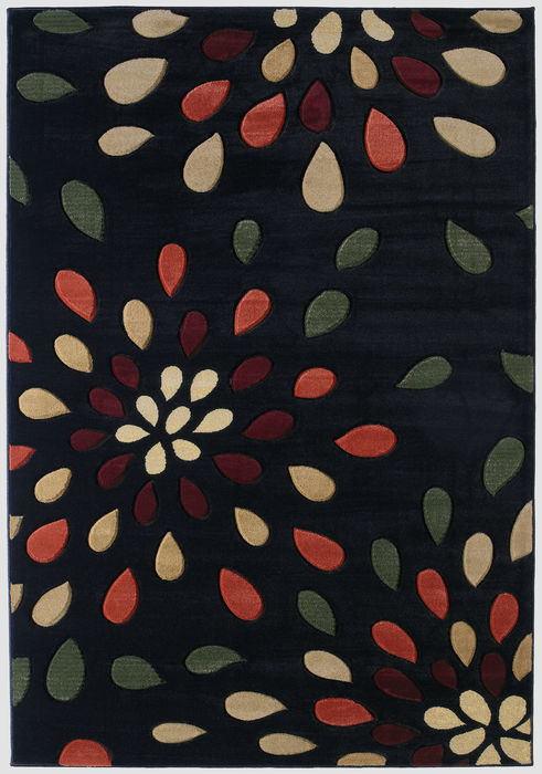 United Weavers CONTOURS Black 710 X 106 Area Rug 510 23176 912 806-106174 Image 0