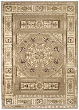 United Weavers CONTOURS Beige Rectangle 5x8 ft polypropylene Carpet 106183