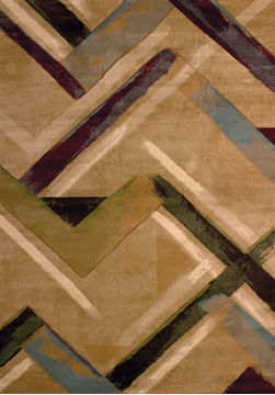 United Weavers CONTOURS Brown Rectangle 2x3 ft polypropylene Carpet 106260