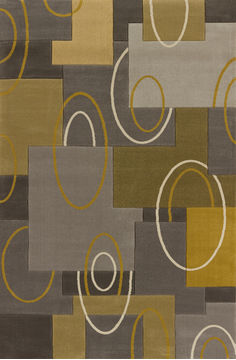 United Weavers CONTOURS Grey Rectangle 3x4 ft polypropylene Carpet 106292