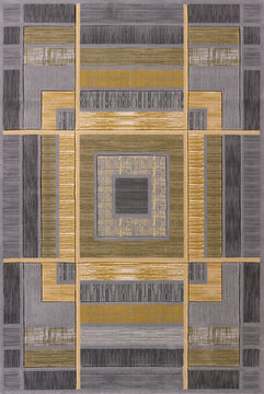 United Weavers CONTOURS Grey Rectangle 5x8 ft polypropylene Carpet 106313