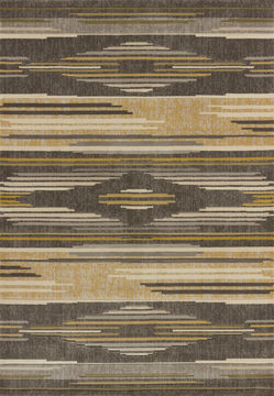 United Weavers CONTOURS Grey Runner 6 to 9 ft polypropylene Carpet 106336