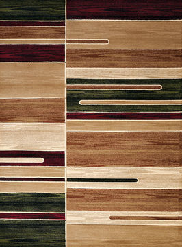 United Weavers Contours Multicolor Rectangle 5x8 ft polypropylene Carpet 106368