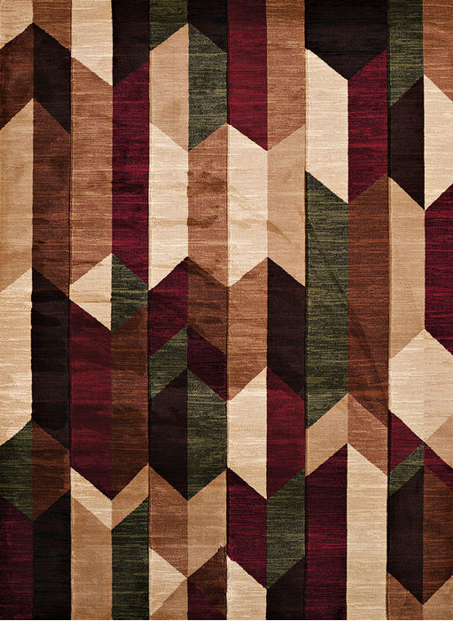 United Weavers Contours Multicolor Rectangle 3x4 ft polypropylene