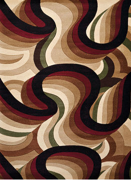 United Weavers Contours Multicolor Rectangle 2x3 ft polypropylene Carpet 106420