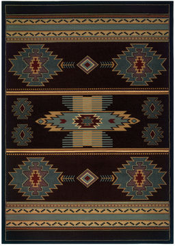 United Weavers CONTOURS-CEM Brown Runner 6 to 9 ft polypropylene Carpet 106436